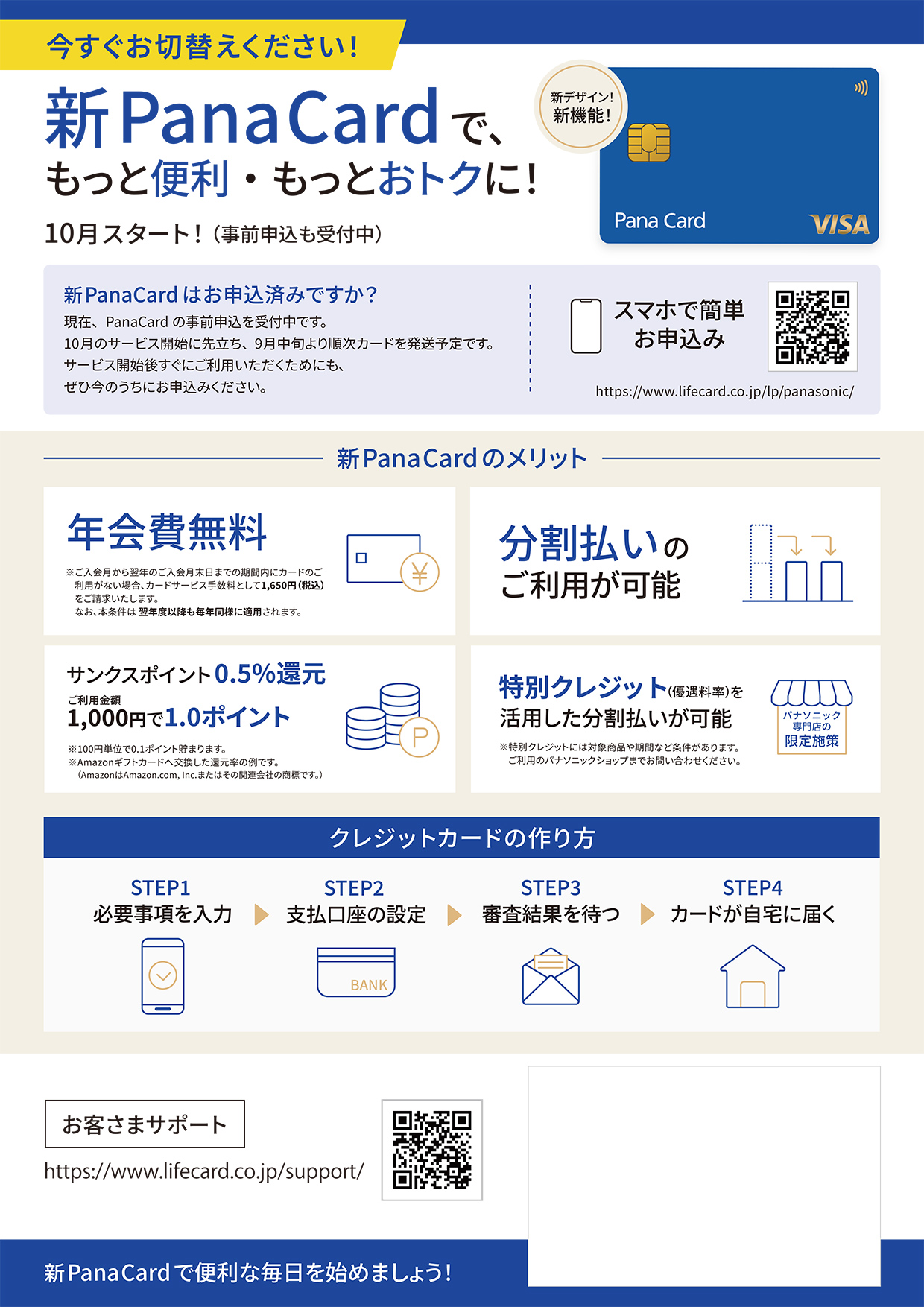 新PanaCardのご案内